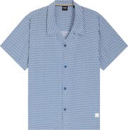 BOSS Geo Print Camp Shirt