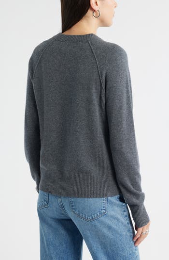 Raglan Sleeve Wool & Cashmere Sweater