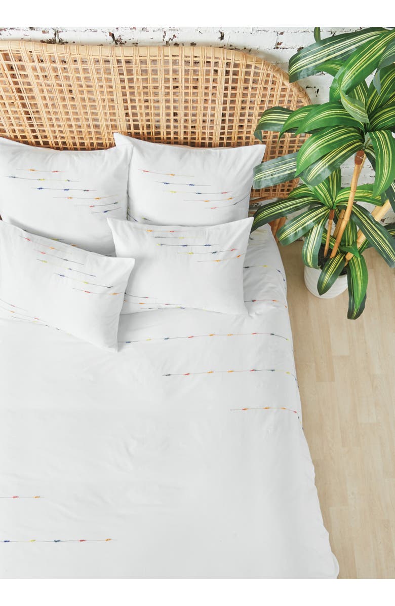 carol & frank 26" x 26" Raina Cotton Euro Pillow Sham, Alternate, color, White