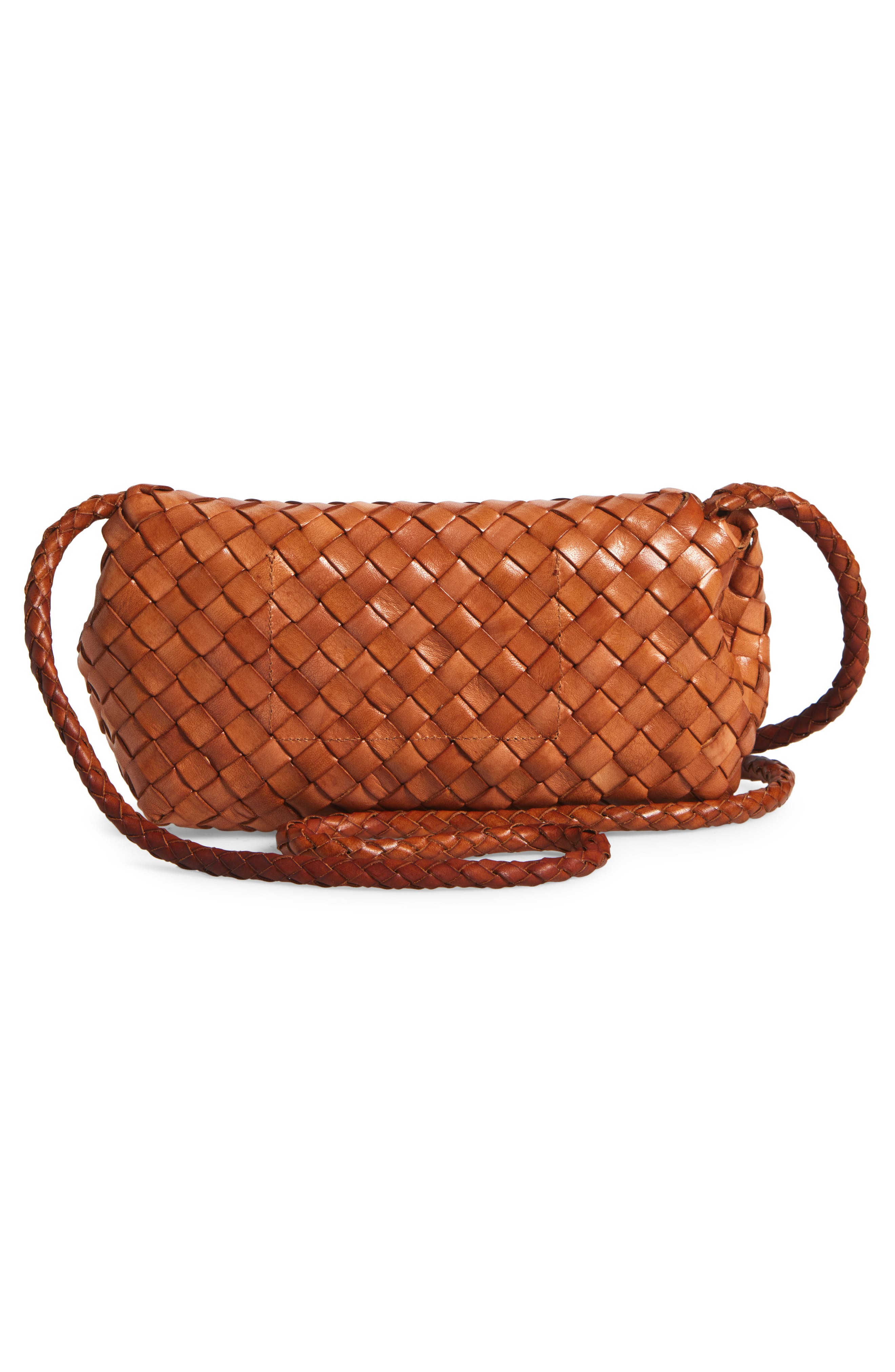 Loeffler Randall Vinnie Woven Leather Crossbody Bag, Alternate, color, 