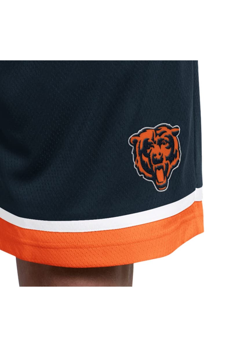 STARTER Men's Starter  Navy Chicago Bears Power Play Mesh Shorts, Alternate, color, Navy