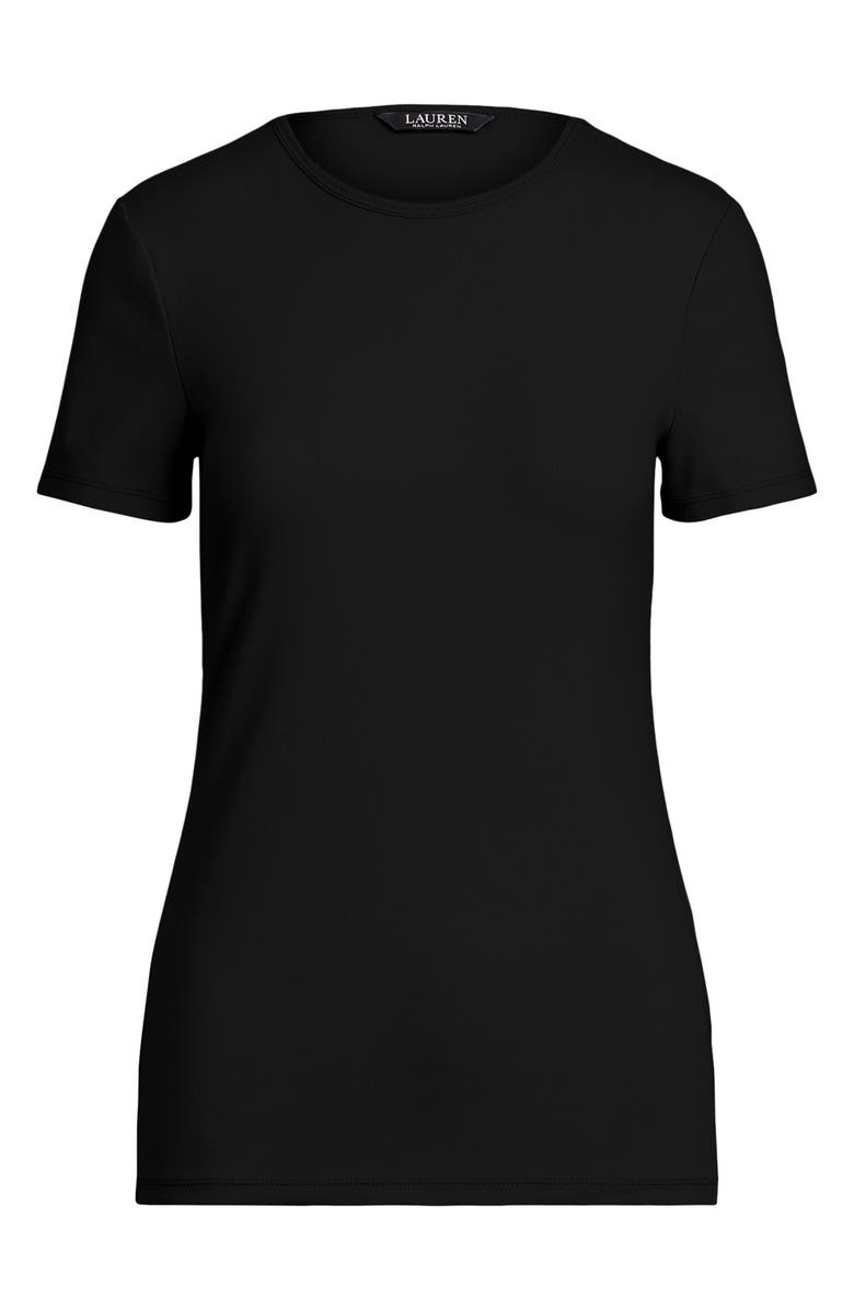 Lauren Ralph Lauren Cotton Blend T-Shirt, Alternate, color, Polo Black