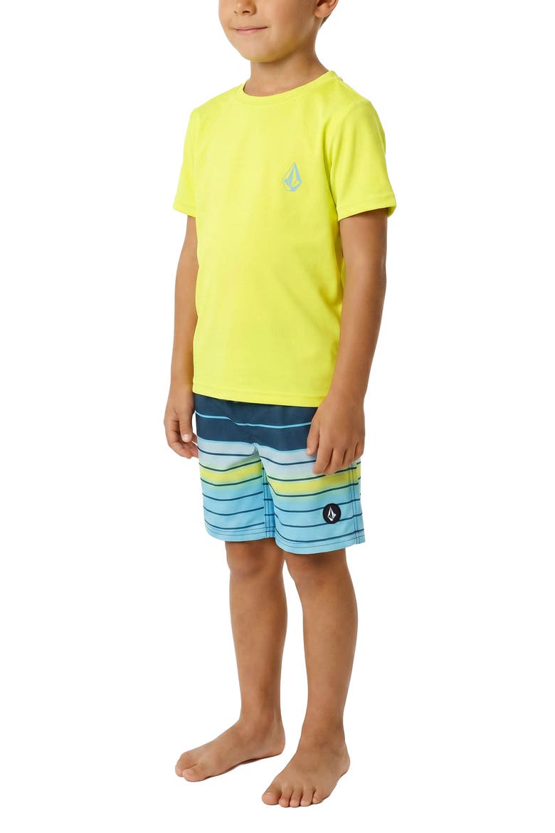 Kids' Two Piece Swimsuit, Alternate, color, TENNIS BALL