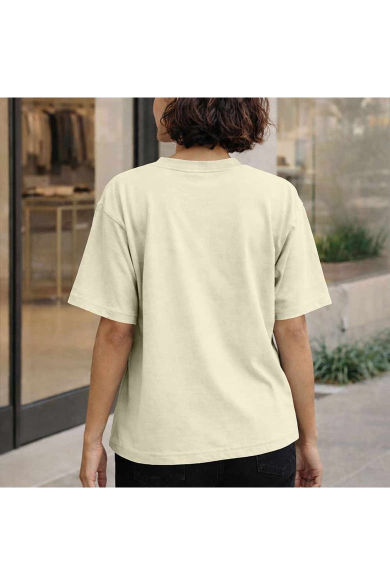 Butterfly Relaxed Midweight Jersey Tee, Alternate, color, Butter