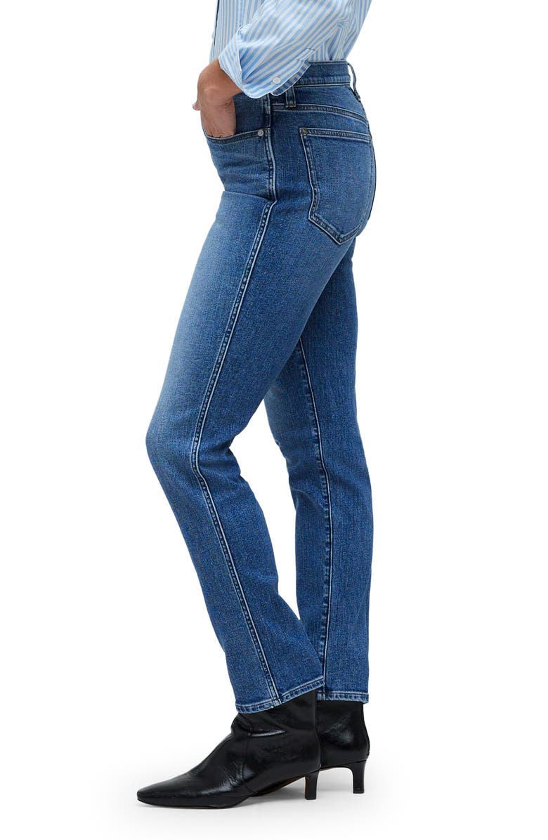 Madewell High Waist Stovepipe Jeans, Alternate, color, Heathridge Wash