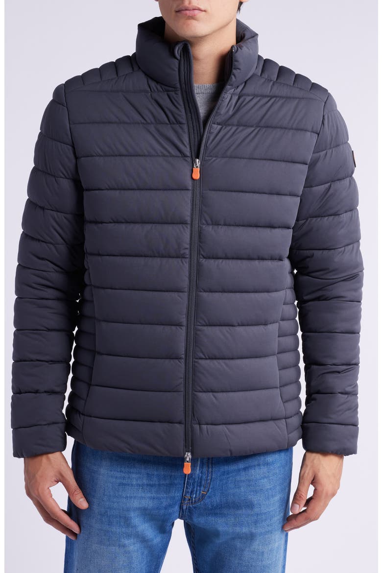 Ari Water Resistant Recycled Polyester Puffer Jacket, Alternate, color, GREY BLACK