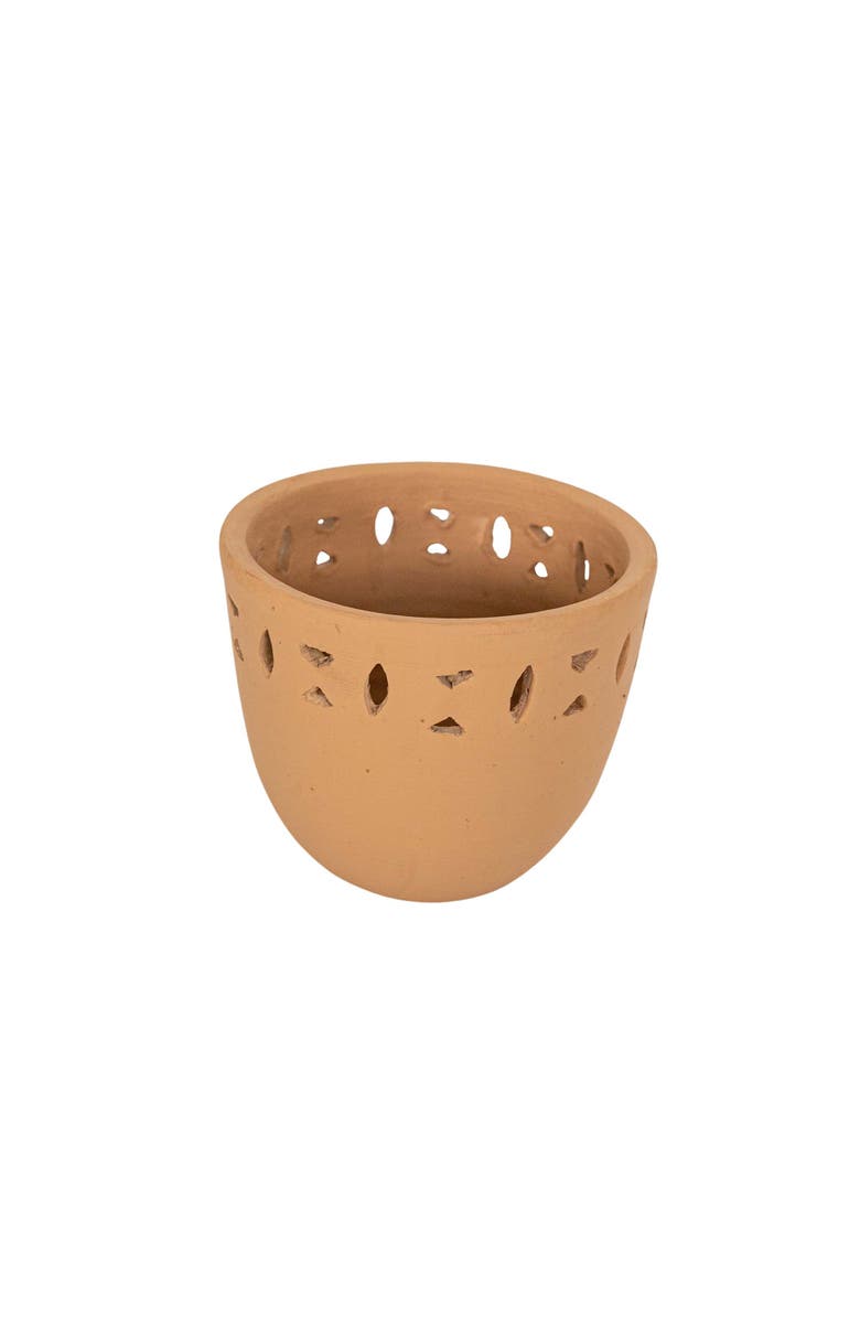 Foreside Home and Garden Southwest Cutout Planter Terracotta, Alternate, color, Orange