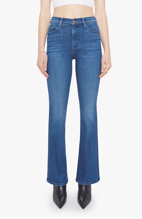 Mother Lil' Weekend Flare Jeans In Blue