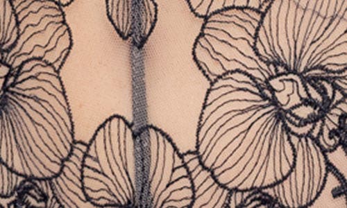 Roma Confidential Orchid Blossom Embroidered Teddy In Animal Print