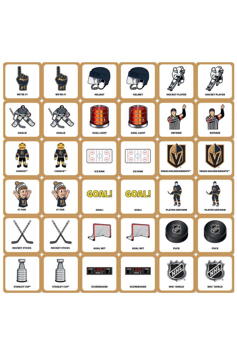 Vegas Golden Knights Matching Game, Alternate, color, Multicolor