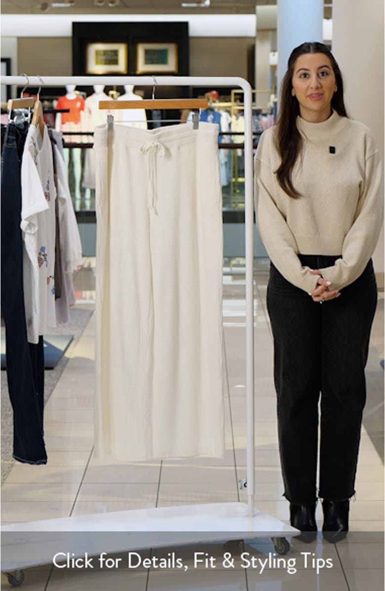 Cloud Waffle Wide Leg Pants, sales video thumbnail