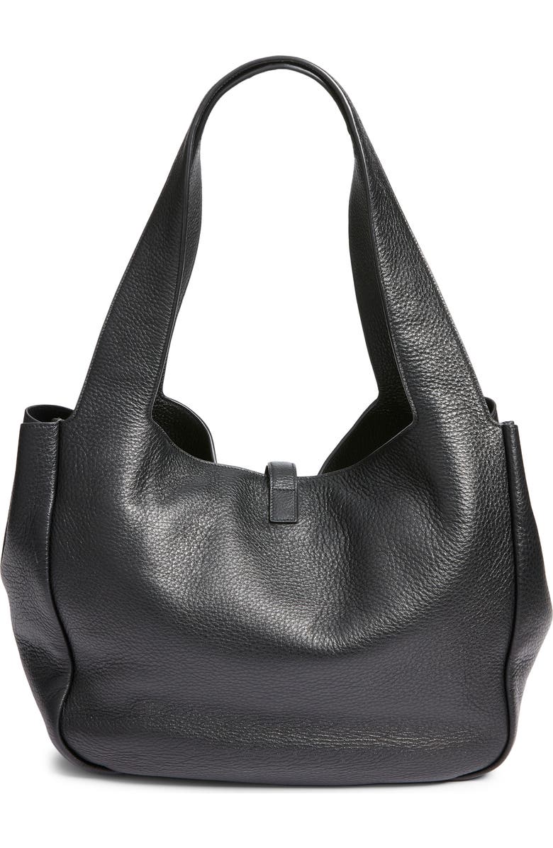 Saint Laurent Le 5 À 7 Bea Leather Tote, Alternate, color, 1000 Noir
