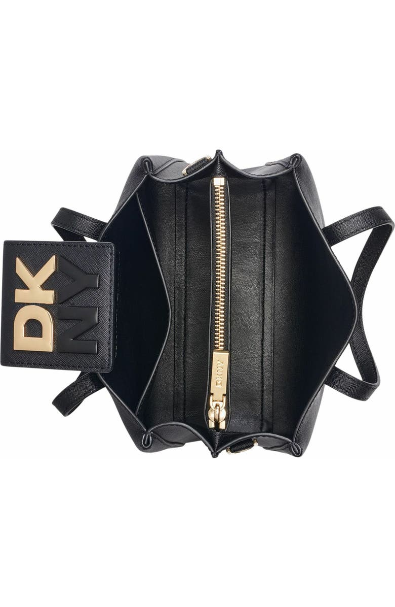 DKNY Faye Small Satchel, Alternate, color, Blk/Gold