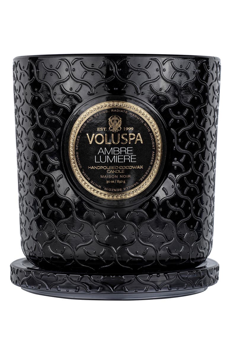 Voluspa Ambre Lumiere Luxe Candle, Alternate, color,