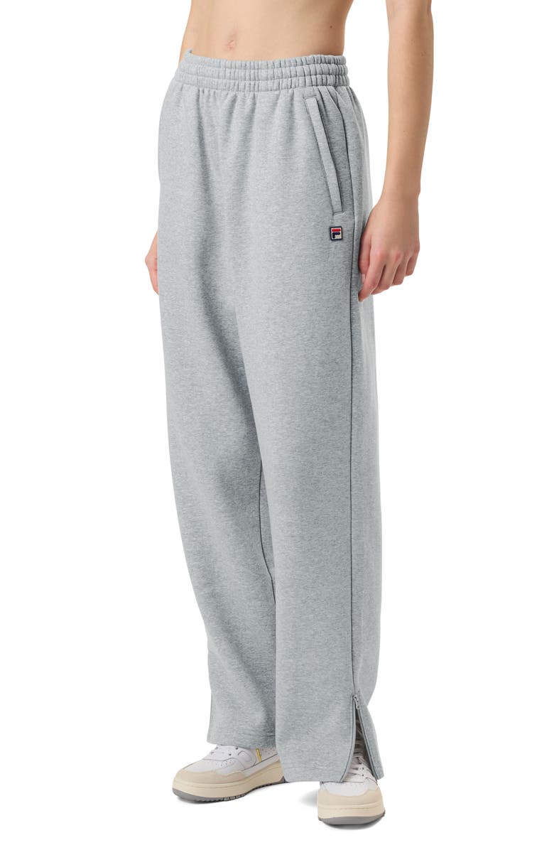 FILA x Hailey Baggy Sweatpants, Alternate, color, Grey Heather