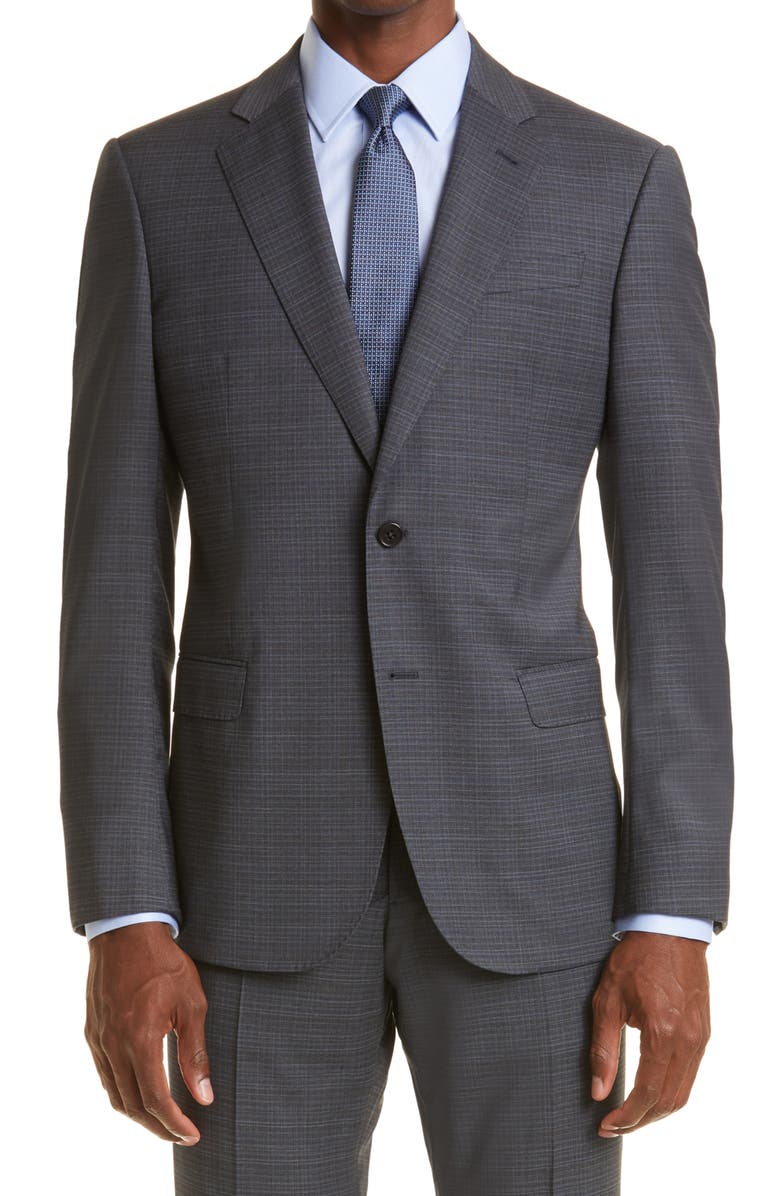 Emporio Armani G-Line Stretch Virgin Wool Suit, Alternate, color,