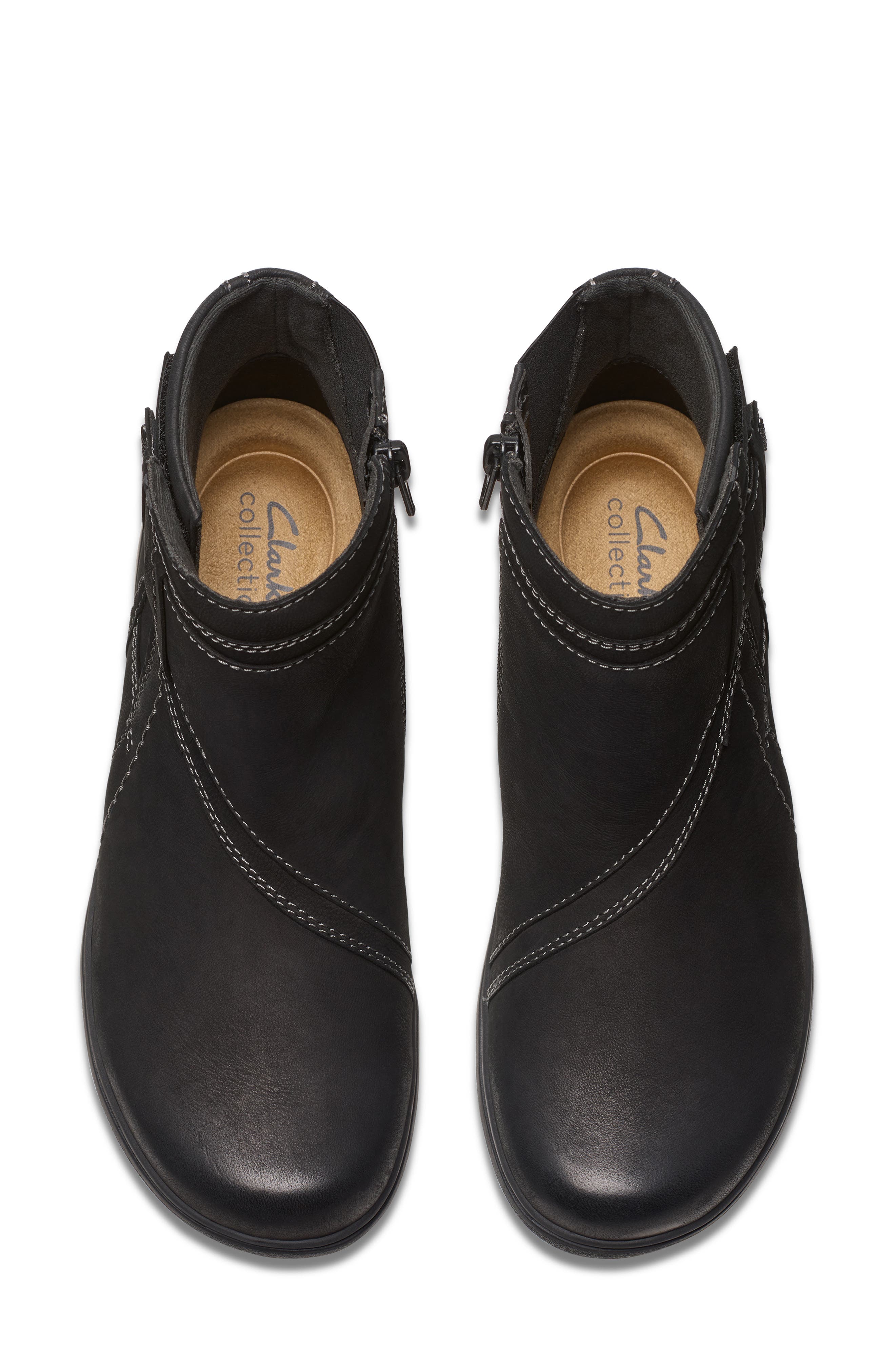Clarks<sup>®</sup> Carleigh Style Boot, Alternate, color, Black Nubuck