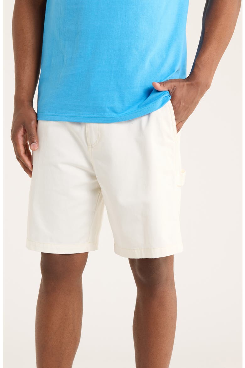 Big Timer Carpenter Shorts, Main, color, EGRET FADED WASH
