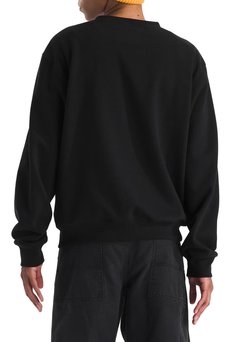 Essential Crewneck Sweatshirt, Alternate, color, TNF BLACK