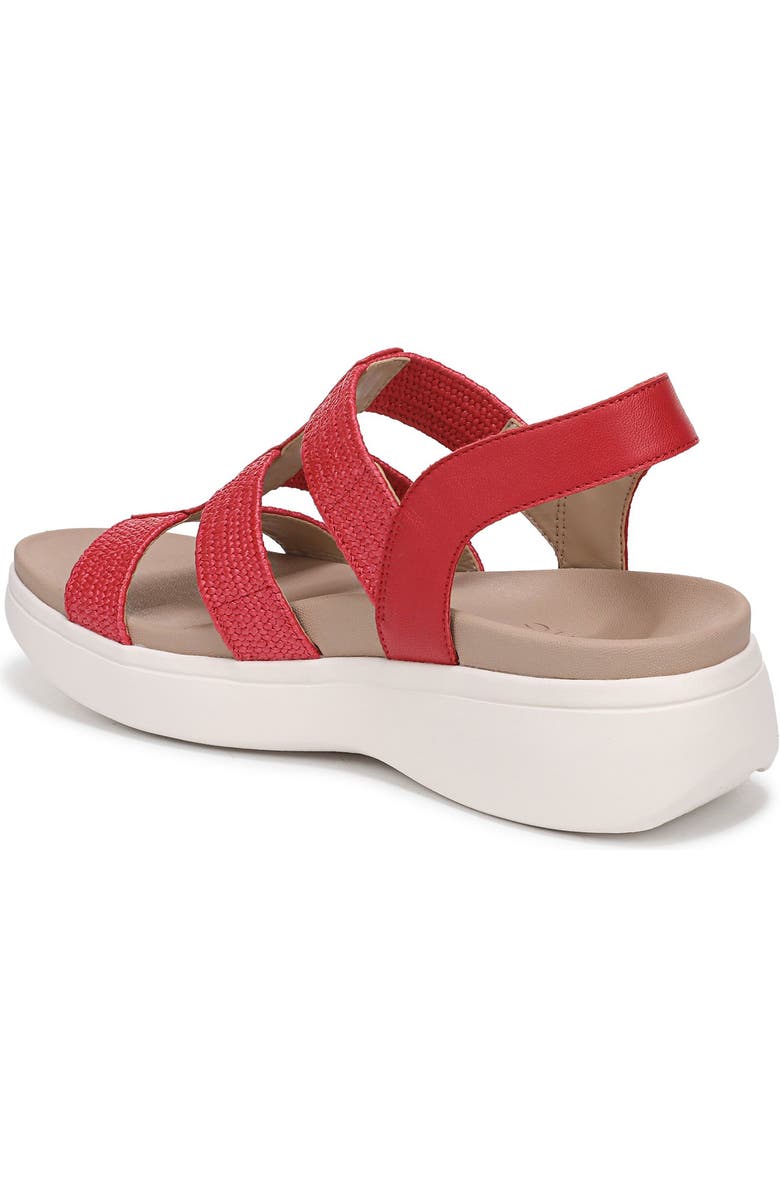 Vionic Sabrina Fisherman Platform Sandal, Alternate, color, Varsity Red Leather