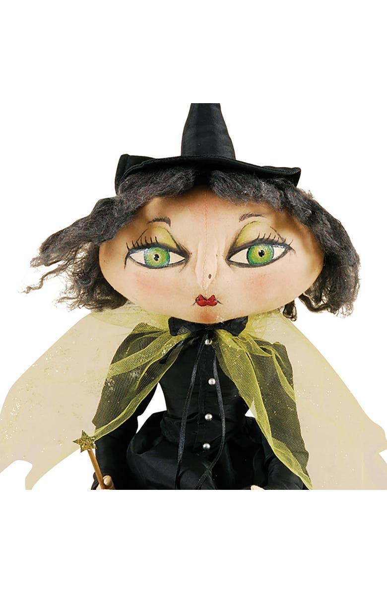 Gallerie II Xanzabelle Witch Joe Spencer Gathered Traditions Halloween Art Doll Figure, Alternate, color, Black