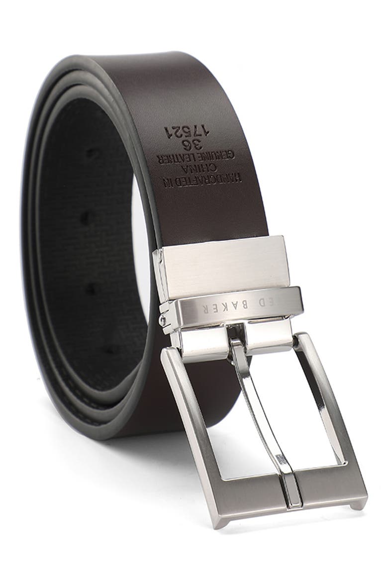 Reversible Leather Belt, Alternate, color, BLACK/ BROWN