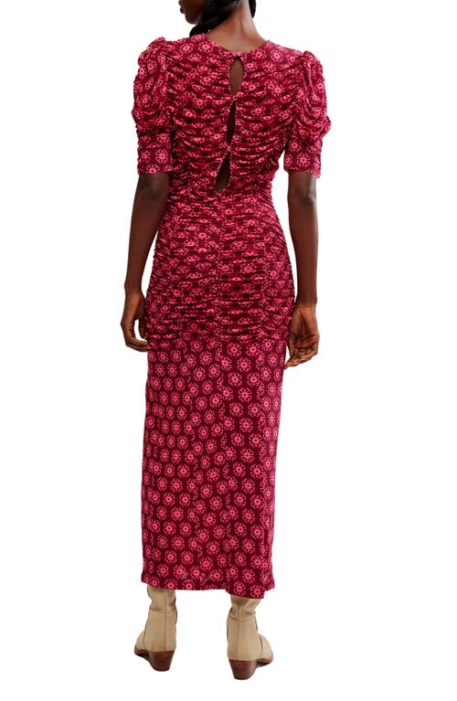 FREE PEOPLE FREE PEOPLE BRIELLA FLORAL SIDE SLIT DRESS