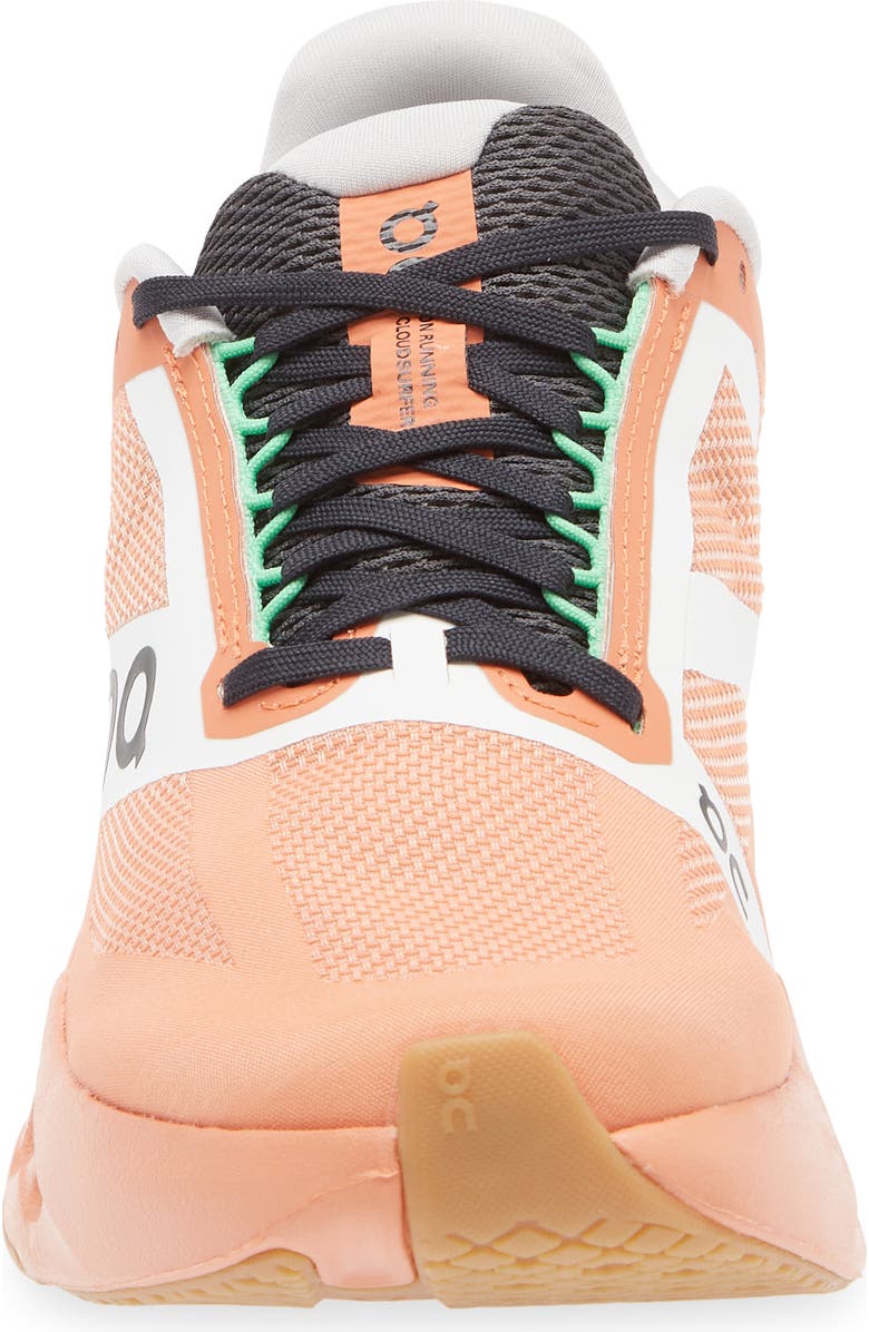 On Cloudsurfer Next Z5 Running Shoe, Alternate, color, Canyon/ White