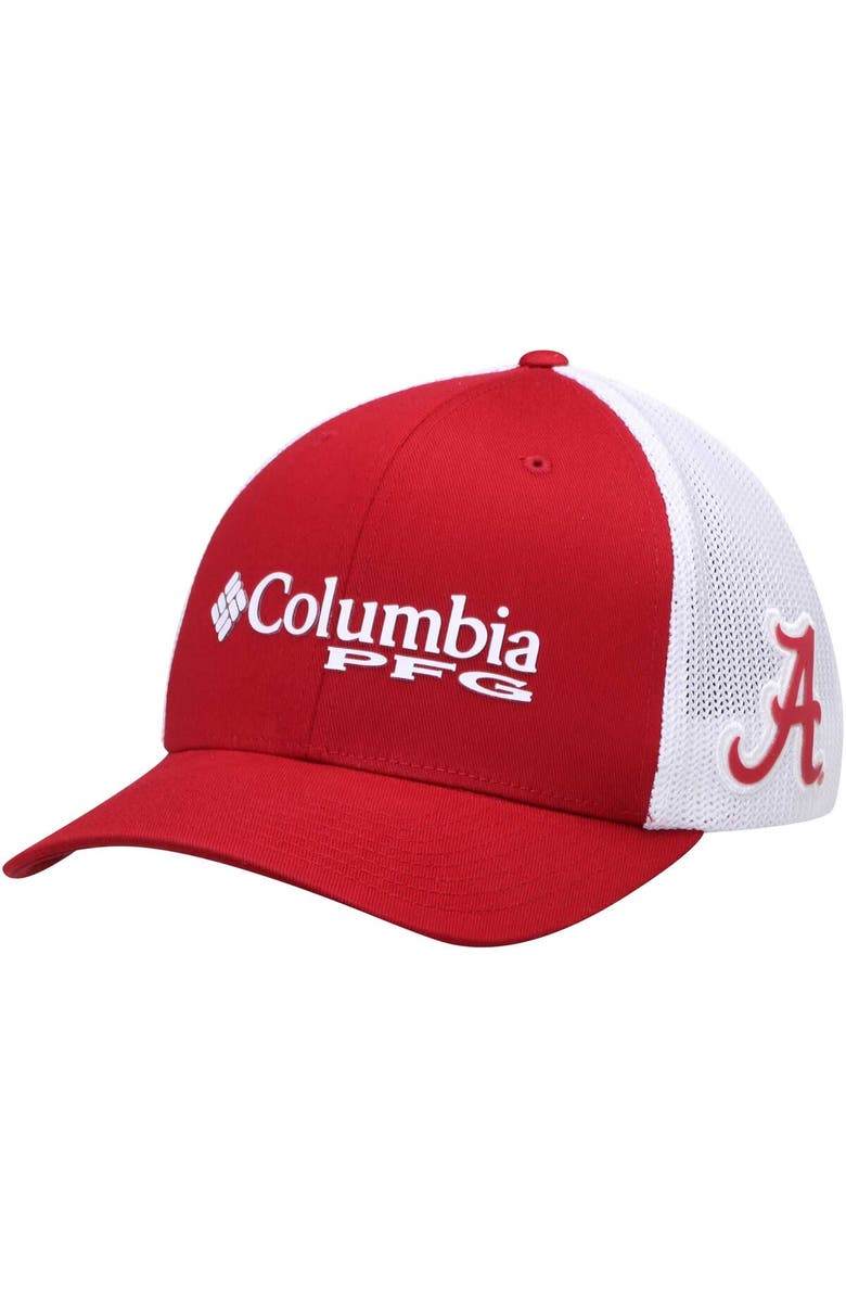 Columbia Men's Columbia Crimson Alabama Crimson Tide Collegiate PFG Flex Hat, Main, color, Crimson