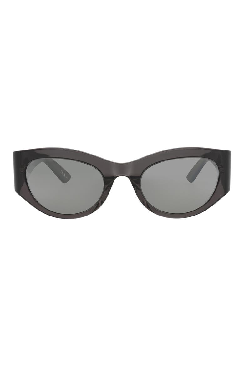 54mm Cat Eye Sunglasses, Main, color, GREY GREY SILVER