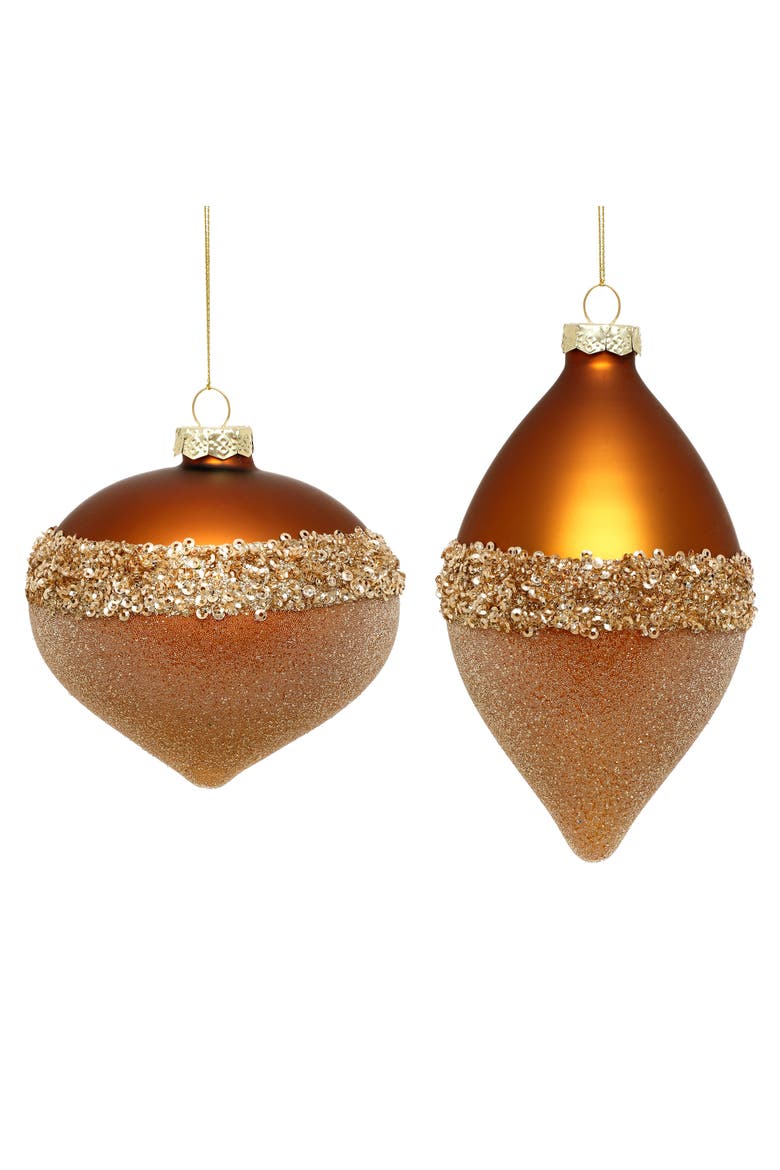 Luxe Banded Ornament, Box of 6, Main, color, Bronze