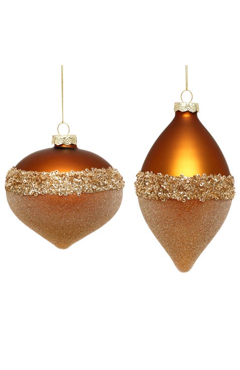 Luxe Banded Ornament, Box of 6