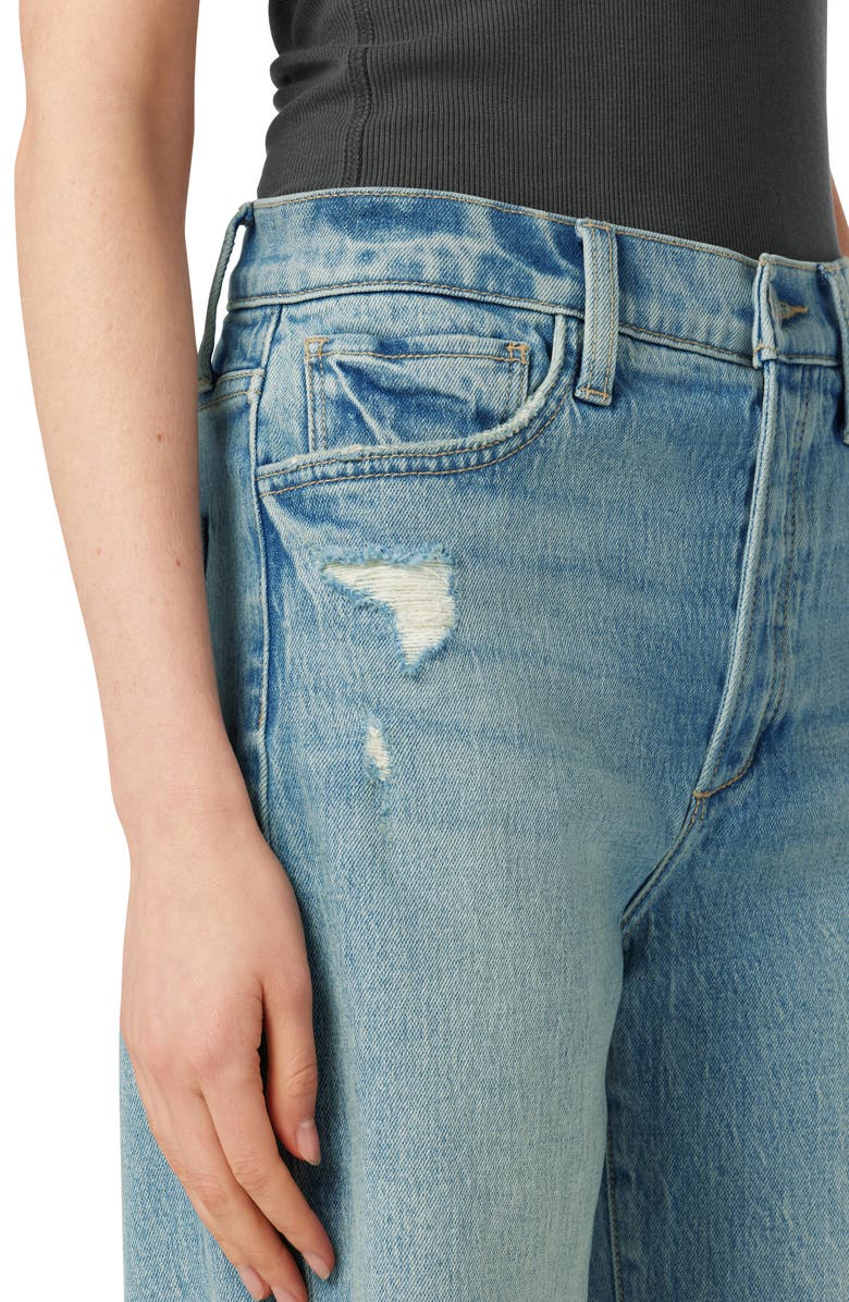 Joe's The '90s Raw Hem High Waist Denim Bermuda Shorts, Alternate, color,
