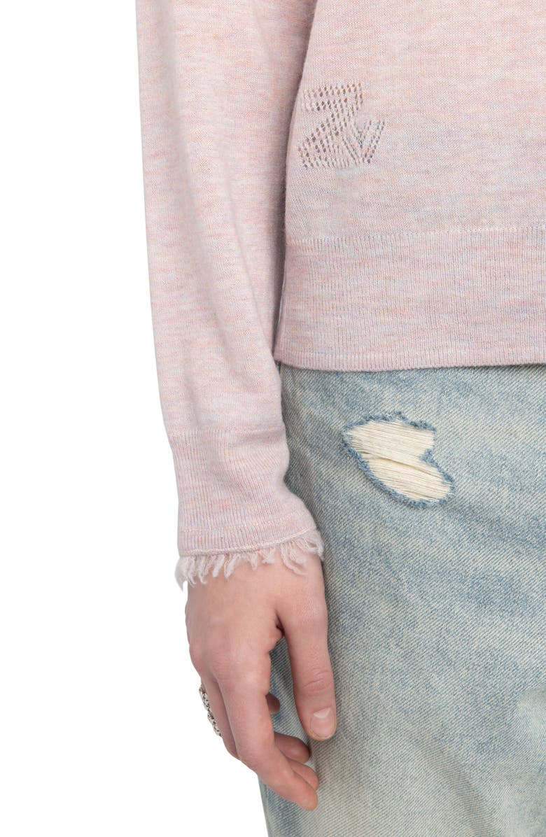 Zadig & Voltaire Ivy Crewneck Cashmere Sweater, Alternate, color,