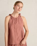 Haven Well Within Organic Cotton Poplin High Neck Top