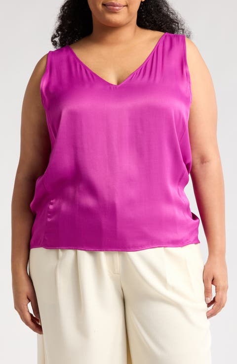 Double V-Neck Tank (Plus)