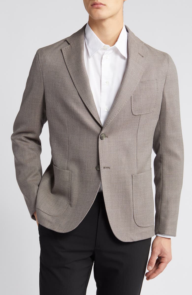 Emporio Armani Textured Wool Sport Coat, Main, color,