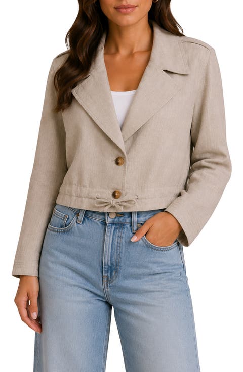 Two Button Waist Length Jacket