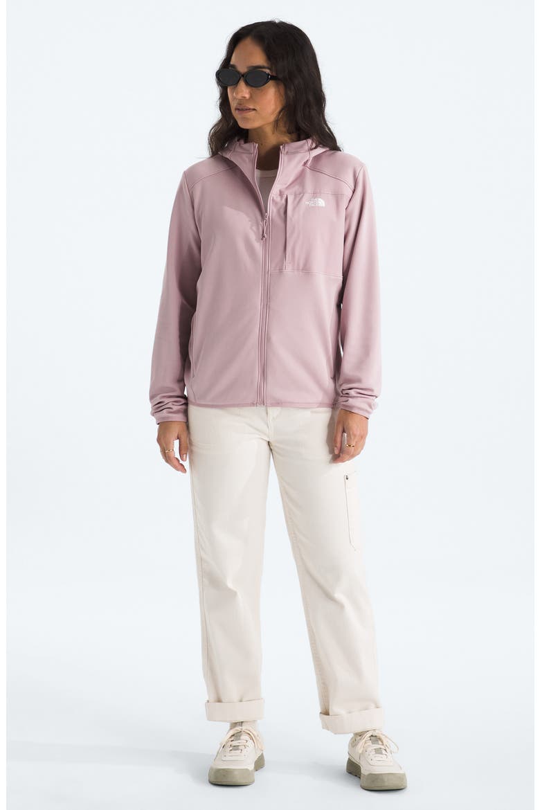 Performance Fleece Full Zip Hoodie Jacket, Alternate, color, METAL PINK