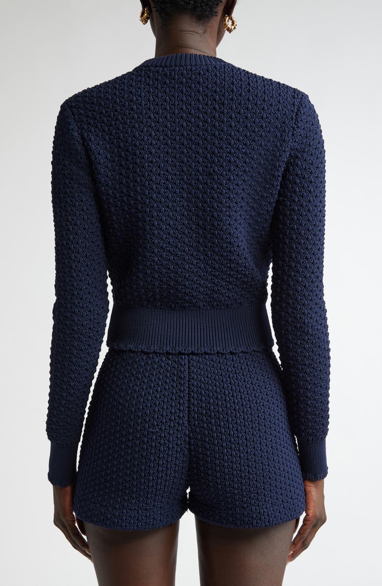 ST. JOHN Re-Edition Textured Knit Cardigan, Alternate, color,