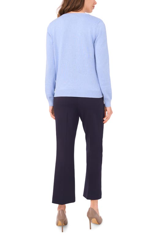 Halogen ® Crewneck Cardigan In Blue