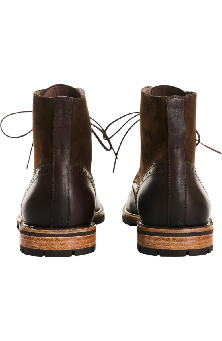 Velez Suede and Smooth Leather Boots, Alternate, color, Dark Brown