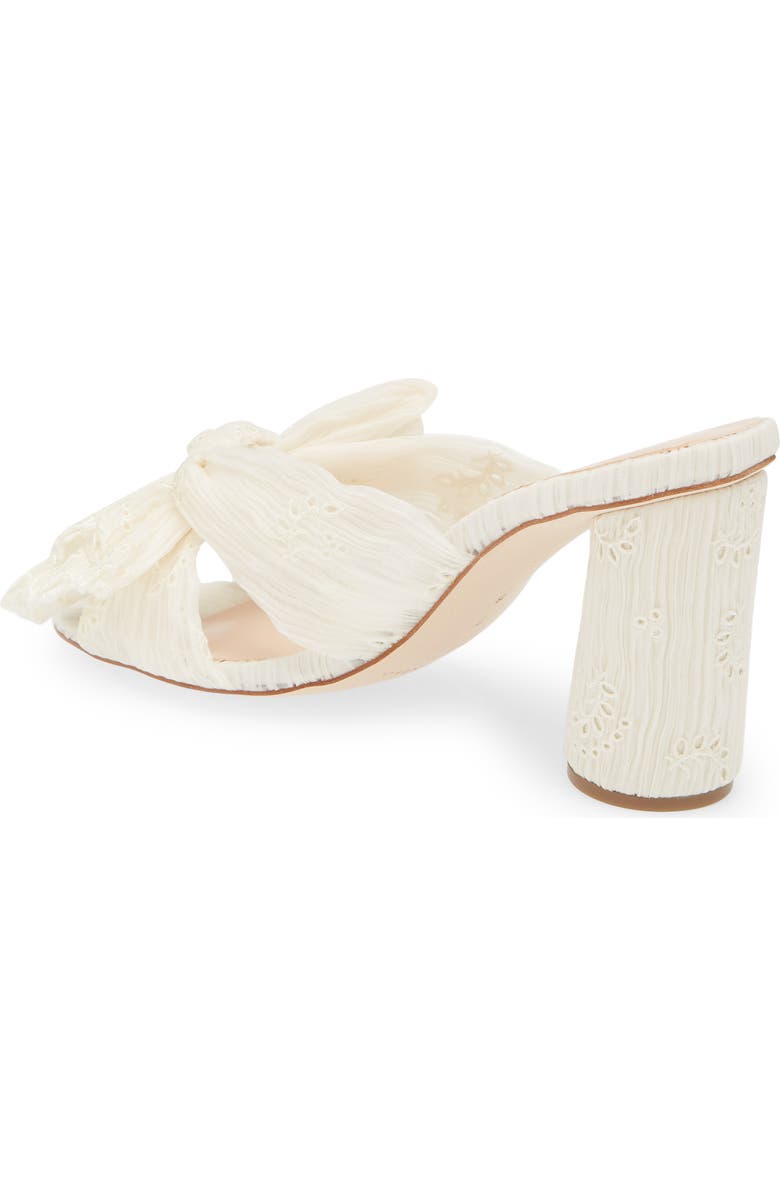 Loeffler Randall Penny Knotted Lamé Sandal, Alternate, color, Pearl Broderie