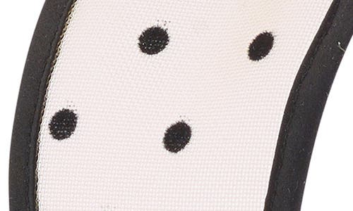 Lelet Ny Giselle Wide Polka Dot Sheer Headband In Black