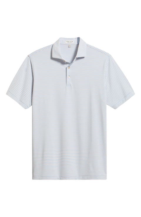 Brooks Stripe Summer Comfort Performance Jersey Polo
