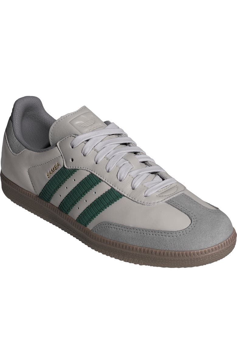 adidas Samba OG Sneaker, Main, color, Grey/ Collegiate Green/ Gum5