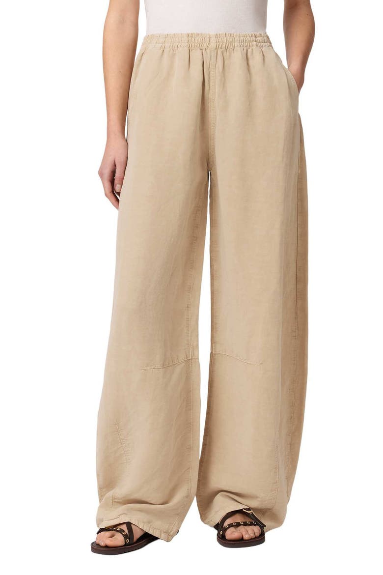 Jett Wide Leg Pull-On Pants, Main, color, SAND BROWN