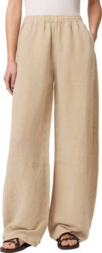 AllSaints Jett Wide Leg Pull-On Pants