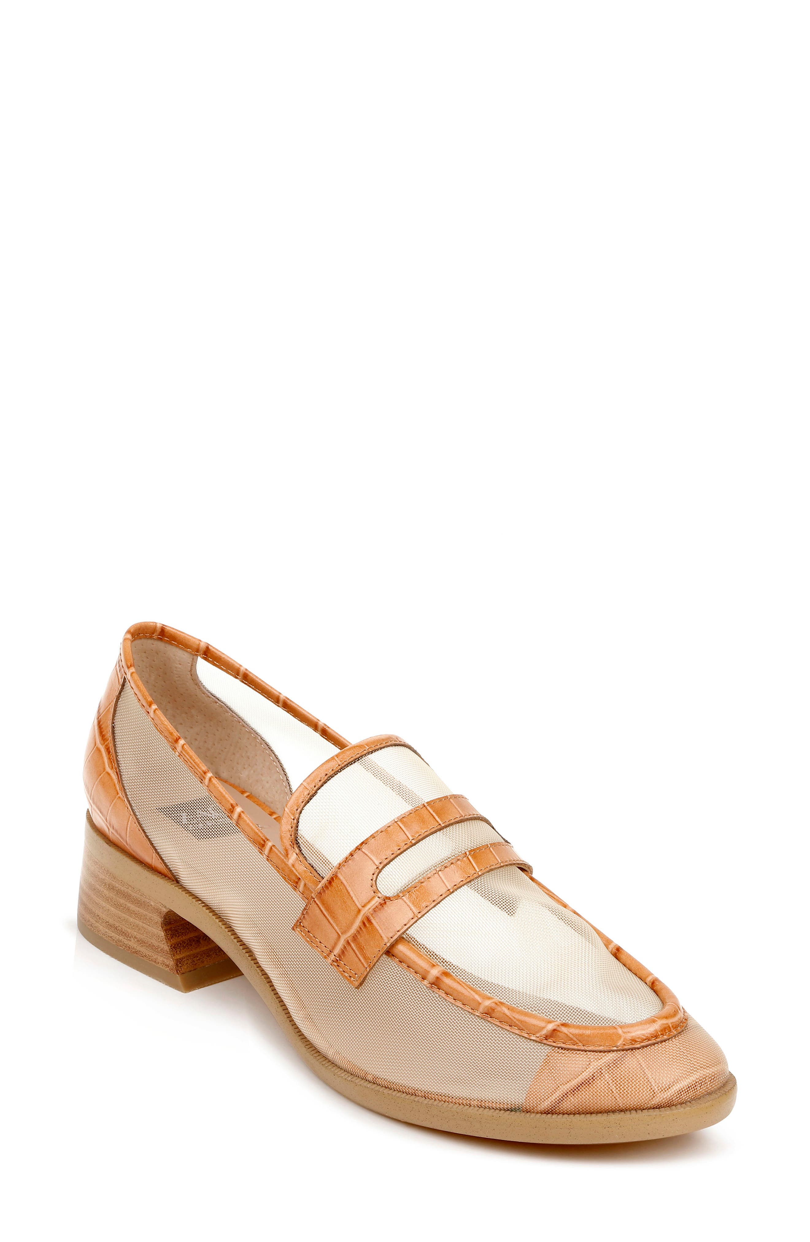 Ailsa Penny Loafer, Main, color, CARAMEL LEATHER