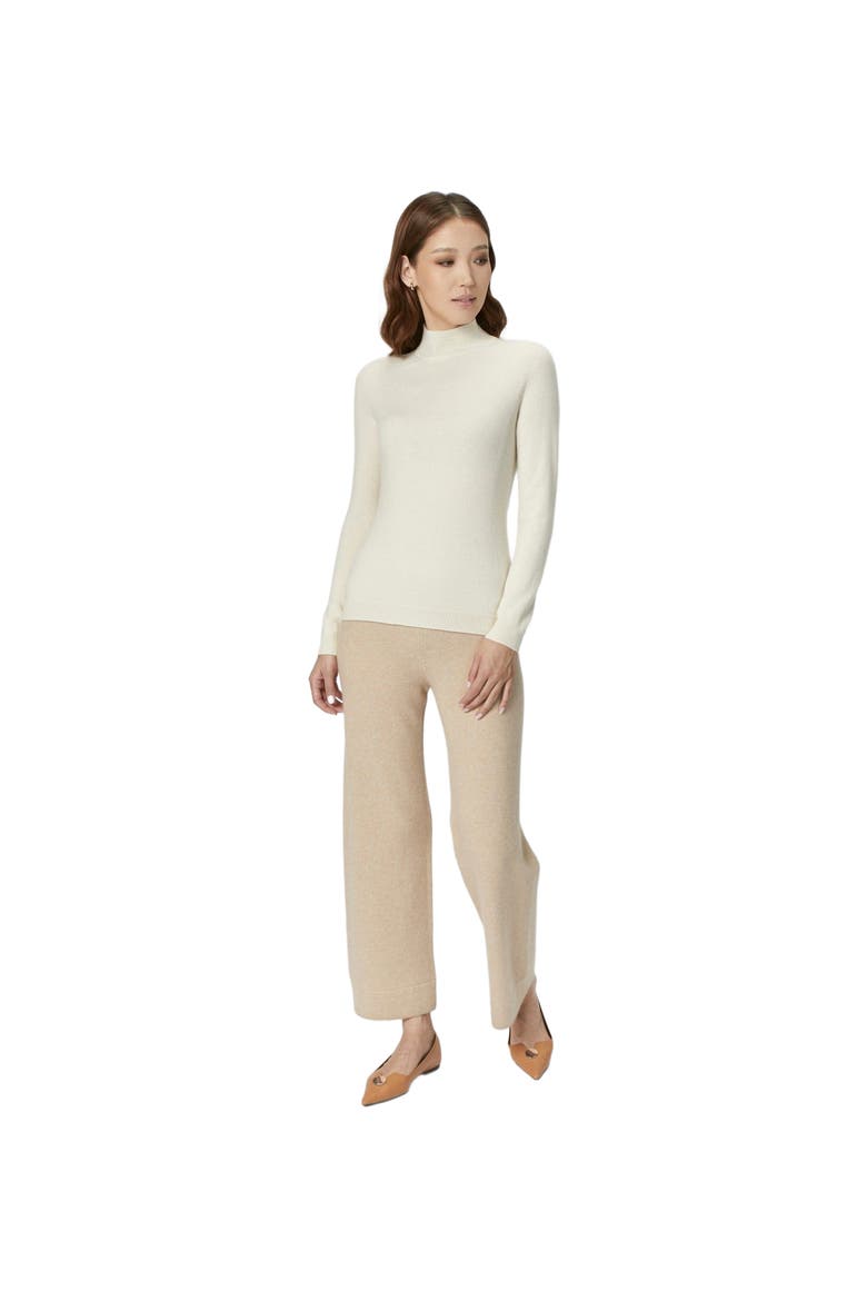 Cashmere Mock Neck Sweater, Main, color, off white